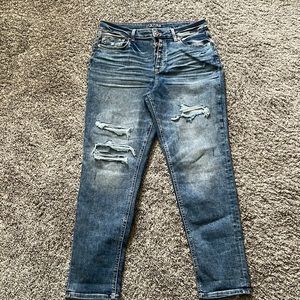 Maurice’s Edgely Boyfriend High Rise Ripped Jeans